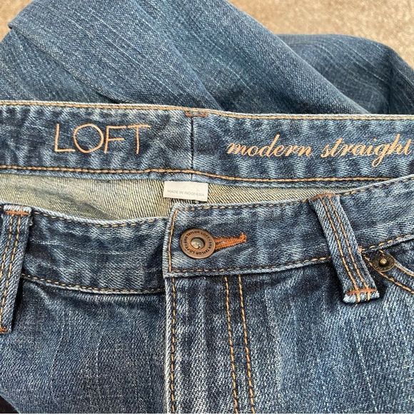 Loft Modern straight leg jeans size 6 - Picture 5 of 6